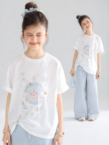 MUCMUKN | Seaside Party Style Childrens T-Shirt 26