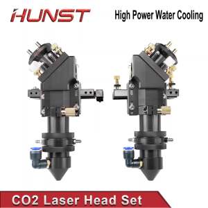 HUNST High Power Co2 Laser Head Set With Water Cooling Interface Suitable For Mirror Dia 30mm / lens dia 25mm FL 50.8mm & 63.5mm & 101mm