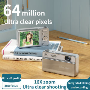 4K HD Camera CCD Campus Sliding Digital Camera for Taking Photos and Recording Integrated Student Card Machine for Gifts