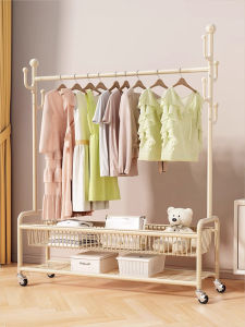 ตู้เสื้อผ้าตั้งพื้นแบบเคลื่อนที่ได้ 2024 ใหม่ ตู้เสื้อผ้าในห้องนอน ตู้เสื้อผ้าในบ้าน ตู้เสื้อผ้าในร่ม ตู้เสื้อผ้าในร่ม