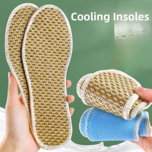 XIANZHAO | Cooling Latex Shoe Insoles Womens Summer Slip-On Breathable Absorbent Non-Slip Comfortable Footwear Ice Sensation Mat Shoes