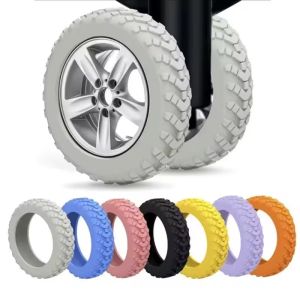8Pcs/Set Thicken Texture Silicone Wheels Protector For Luggage Reduce Noise Travel Luggage Wheels Cover Luggage Accessories