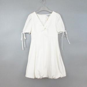 ชุดเดรสคอวีแขนสั้นทรงเอเข้ารูปสไตล์ผีเสื้อ ชุดเดรสฤดูร้อนสำหรับผู้หญิง ชุดเดรสยาวปานกลางคอวีแขนสั้นเข้ารูปเอวสูง