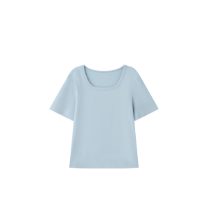 เสื้อยืดคอกลมแขนสั้นทรงหลวมสำหรับผู้หญิงไซส์ใหญ่จากเส้นใยโพลีเอสเตอร์และคอตตอน เสื้อผ้าทำงานสไตล์ลำลอง