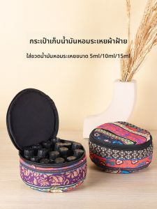 ถุงเก็บของสำหรับใส่กล่องน้ำมันหอมระเหยขนาดใหญ่พร้อมชั้นแยกตัวอิสระสำหรับการเดินทางและไปทำงาน ถุงเก็บของแบบพกพา ทนทานต่อแรงกระแทก