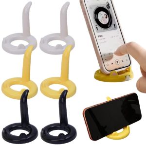 Adorable Cartoon Cat Desktop Phone Holder / Stable Lazy‑style Mobile Tablet Stand / Lovely Decorative Table Ornament / Practical Support Bracket for Video Watching and Online Calls