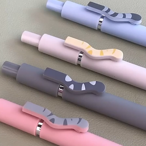 【พร้อมส่งในไทย】ปากกาเจล 0.5 มม. ปากกาแมว ปากการูปสัตว์ ปากกาหมึกเจล เขียนง่าย แห้งเร็ว คุณภาพสูง