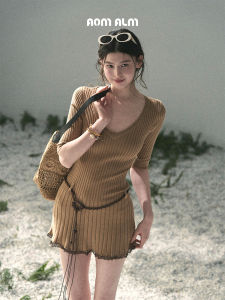 SHAOYEYAN | Lady-like Spring Short Sleeve Knitted Dress