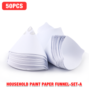50/100/200 Pieces Of Disposable Paint Paper Funnels Home Filter Paper Cones Suitable For Car Paint Filter Paper Funnels Tools