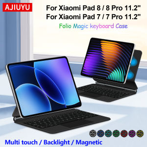 Magnetic Magic Keyboard For Xiaomi Pad 8 / 8 Pro 11.2" Smart Case for Mi Pad 7 MIPad 7 Pro 11.2 inch Multi-touch Keyboard Cover