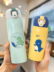 Large Capacity Children's Water Cup Insulated Straw Cup Boys And Girls Straight Drinking Cup for Kindergarten And School Use