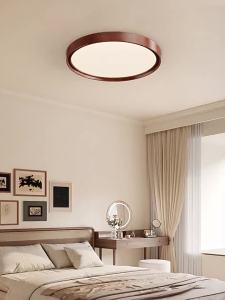 DGY | Retro Walnut Style Modern Ultra-thin Ceiling Light