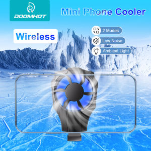 DoomHot เซมิคอนดักเตอร์ 2 อิน 1 โทรศัพท์มือถือระบบความร้อนได้ สตรีมมิ่งเคสระบายความร้อนโทรศัพท์ ระบบ RGB พัดลมโทรศัพท์ เป็นโทรศัพท์มือถือ