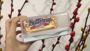 [READY STOCK IN SINGAPORE] BPA-FREE Transparent Butter Case Storage Container Holder Keeper + FREE Butter Knife (MICROWAVABLE)
