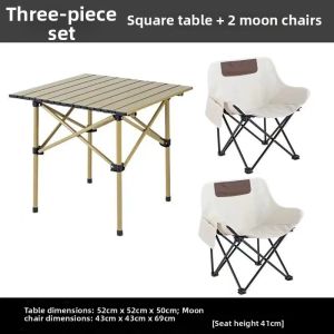 LINSI | Folding Camping Table and Chair Set
