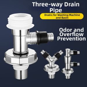 Dual Outlet Multi-use Drainage Forked Three-way Connector