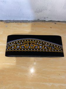 Peci songkok kopiah hitam motif batik pria muslim yang nyaman