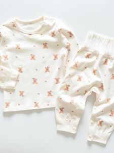 Class a Baby Pure Cotton Shoulder Button Top High Waist Belly Protection Button Design Autumn Pants Childrens Home Clothes