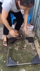 Chân Kê Tủ Lạnh Kệ Máy Giặt Kệ Máy Lọc Nước Đa Năng Chất Liệu Inox 304 chống rỉ cao cấp bọc nhựa chống trơn trượt