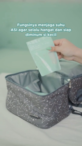 Mooimom Ice Gel Pack Pendingin ASI & Makanan Reusable Tahan Dingin BPA Free Untuk Cooler Bag Tas ASI