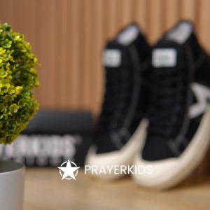 Sepatu Kasual Pria dan Wanita Prayerkids Kecot 2 Hi Black White