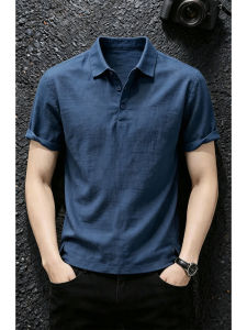 Retro Style Breathable Short Sleeve Polo Tshirt