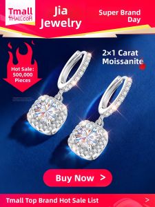 East Beauty | Mossanite Silver Earrings