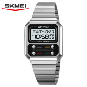 SKMEI 2448 Business Mens Retro Luxury Digital Electronic Watch Student Waterproof High end Watch Digital Clock reloj hombre