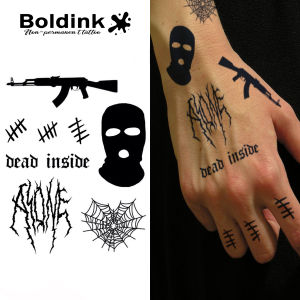 Shadowed Rebellion Boldink Temporary TattooLasts To 15 Days New Technology Magic Waterproof Semi Permanent Sticker.