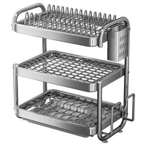 SIVASS | Giá Đựng Dĩa Inox Đa Năng Đôi Tầng