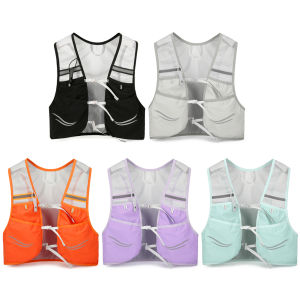 Breathable Hydration Vest Water Bottle Holder Ultralight for Running Cycling Hiking Sports Enthusiasts