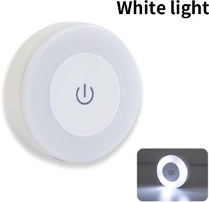 Round LED Night Light Rechargeable Wall Lamp Touch Dimmable Magnetic USB Reading Light Bedroom Cabinet Closet for Hallway Stairs