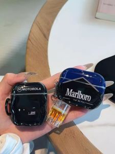 Marlboro Beer BB Machine Compatible Apple Airpods Wireless Bluetooth Earphone Case Noise Reduction Customizable Personality Design