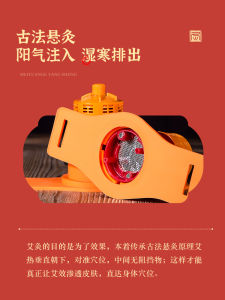 Portable Magnetic Ginger Moxibustion Box Home Beauty Salon Use Plum Blossom Moxibustion Body Wet Moxibustion Single Hole Design