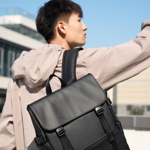 กระเป๋าเป้สะพายหลังแล็ปท็อปสำหรับผู้ชาย กระเป๋าเป้หนัง pu กันน้ำ Backpack กระเป๋าเป้ผู้ชาย กระเป๋าโน๊ตบุ๊ค กระเป่าสะพายหลัง Outdoor Laptop Backpack Waterproof X-VP01