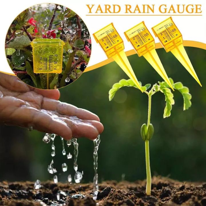 Outdoor Rain Gauge Portable Rainwater Measurement Courtyard Flowerpot