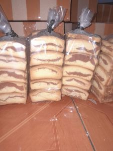 Cemilan Bolu Panggang Kering kemasan 500 gram