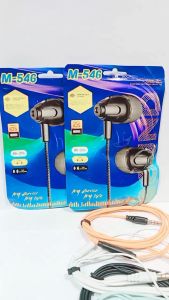 Handsfree + Mic M546 Sound Stereo Earphone Headset Extra Bass