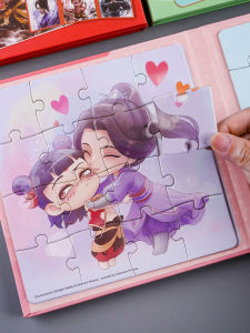 Ezha Magic Child Magnetic Puzzle Toy Educational Brain Teaser for Boys And Girls 3-6 Years Old Cartoon Zhong Wuji Theme