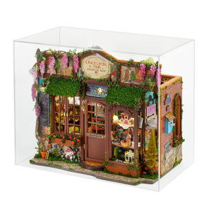 Micro house doll house kit 3D puzzle assembly building model DIY handmade toy set room bedroom decoration wooden crafts Christm