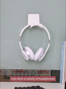 Wall Mount Headphone Stand No Punching Plastic Gaming Headphone Storage Rack For Dormitory