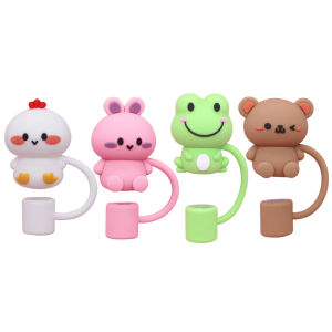 6/5/4/1PCS Halloween Straw Cover Cap for Stanley Cup Silicone Straw Topper Straw Dust-Proof Reusable Straw Tips for Tumbler