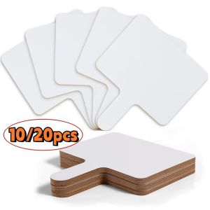 10PCS Answer Board Handheld Student Kids Whiteboards White Double Sided Small Game Props Melamine Reusable Whiteboard Child Kids