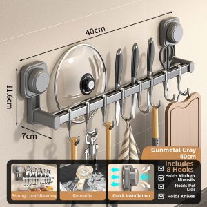 WEIMEIYUAN | Powerful Suction Multi-functional Wall Mount Storage Rack