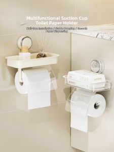 BAOJIAWANG | Suction Wall Mounted Waterproof Toilet Paper Holder