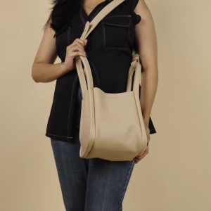 [TERBARU] SHANGNCO Tas Wanita Kinan Sling Bag Tali Panjang Penutup Magnet Bahan Kulit Jeruk Stylish