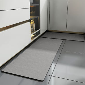 Thảm Nhà Bếp Đơn Giản VIKAMA Thảm Polyester Chống Dầu Và Nước Chống Trơn Trượt Bền Chống Vết Bẩn Có Lớp Lót Cao Su Để Trang Trí Nhà Cửa