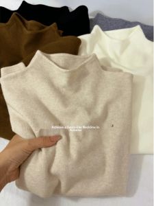 Stylish French Warm Winter Long Sleeve Knit Turtleneck Sweater