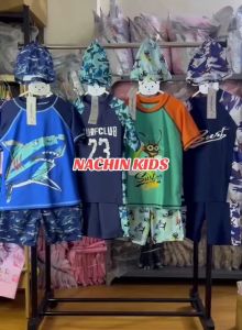 Set bộ bơi 3 món kèm mũ cực hot dành cho bé trai từ 10 đến 50kg_Hàng Quảng Châu cao cấp