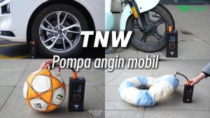 TNW CI12 Pompa Ban Motor Dan Mobil Electric Air Pump Car Air Pump Tire Inflator Portable Mini Pompa Angin Elektrik 10000mAh